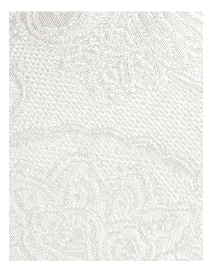 Paisley Jacquard Tie in Ivory image 2