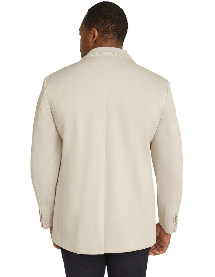 Charles Knit Stretch Blazer in Almond image 2