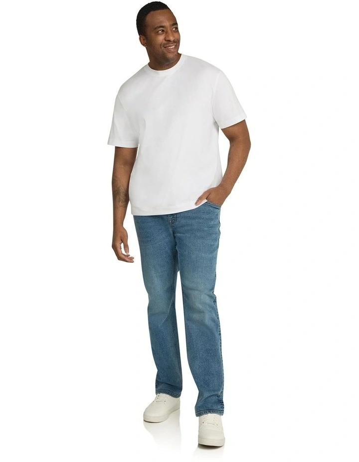 Isaac Regular Jean in Mid Wash image 4