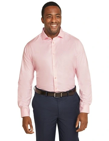 Taylor Twill Dress Shirt in Light Pink