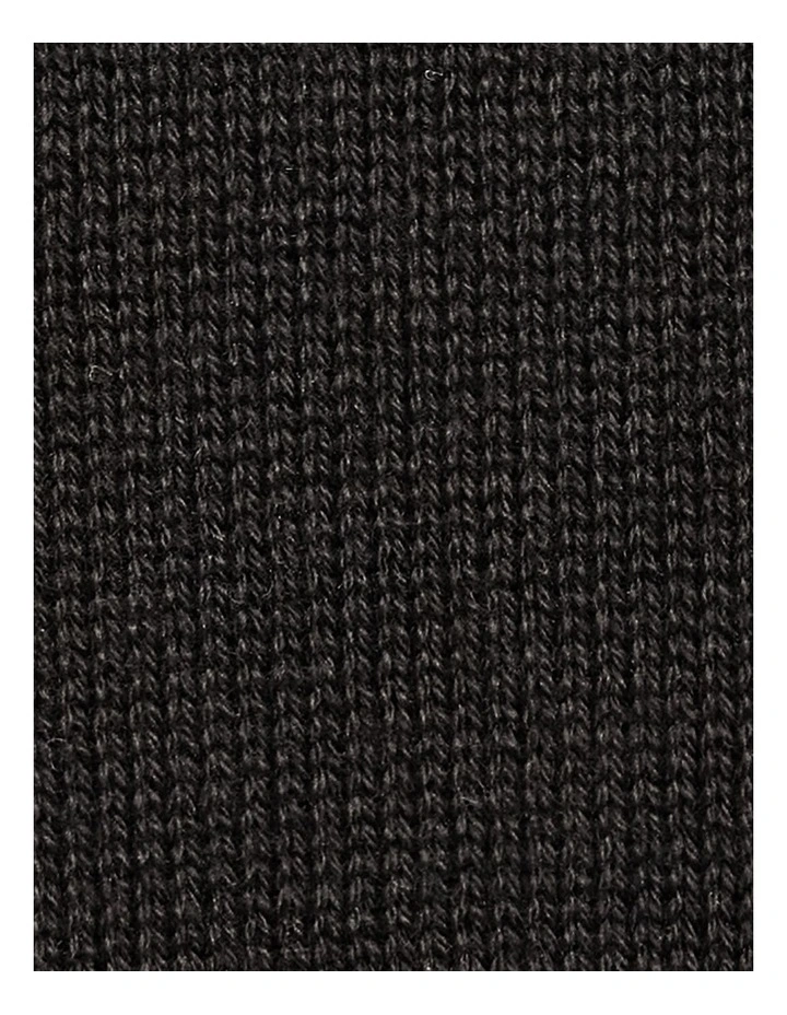 Essential Crew Neck Sweater in Black image 5