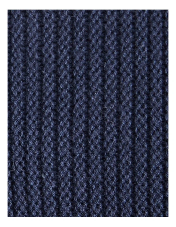 Patrick Half Zip Sweater Top in Navy image 5