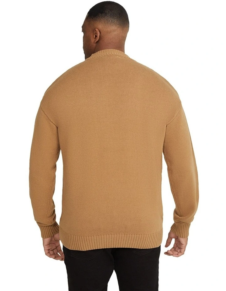 Trawler Crew Sweater in Camel image 2