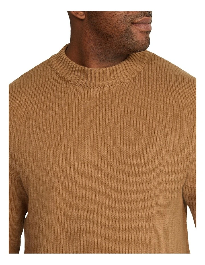 Trawler Crew Sweater in Camel image 3