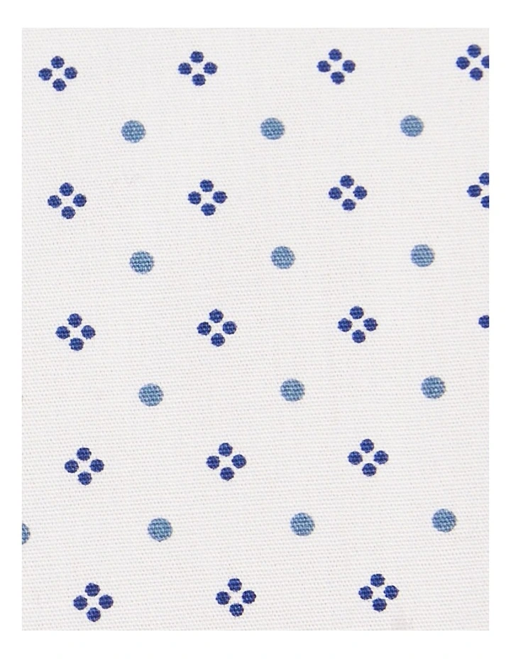 Hudson Stretch Print Shirt in White image 5