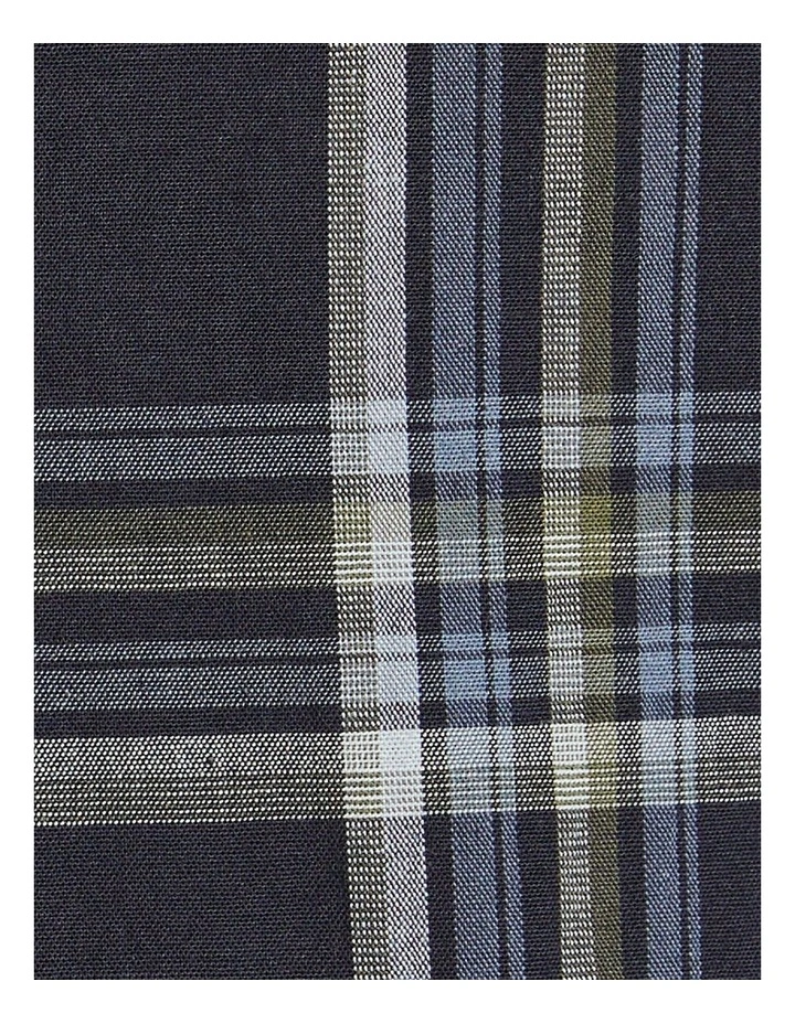 Spencer Stretch Check Shirt in Navy image 5