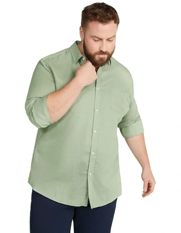 Anders Linen Shirt in Mint