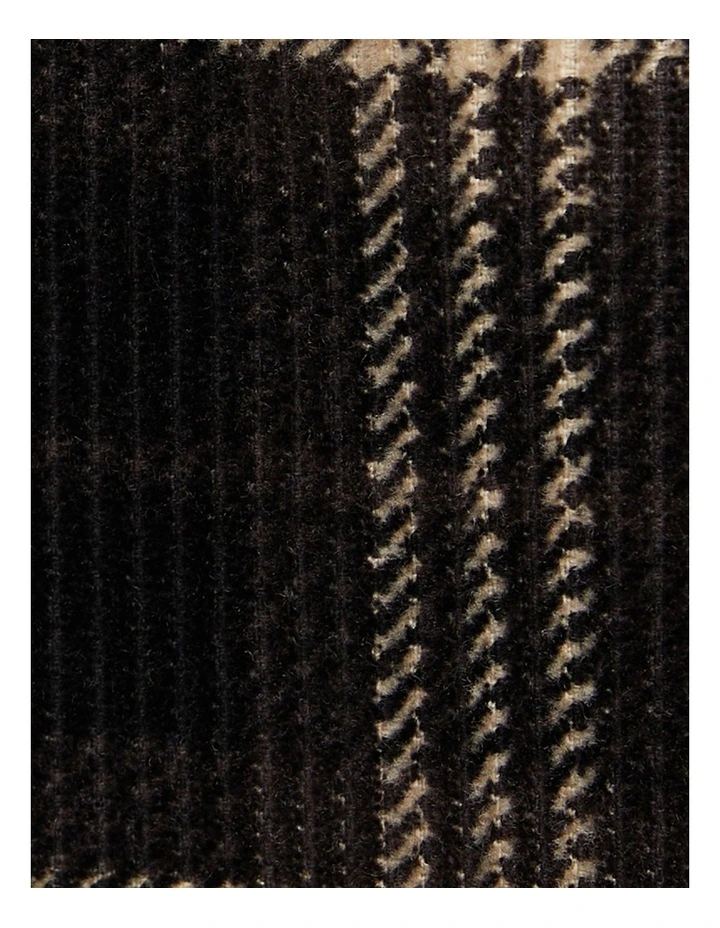 Leroy Check Cord Overshirt in Brown image 5