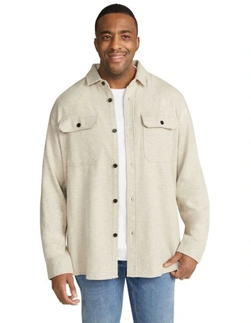 J241LS220.Oat Shirt in Oatmeal
