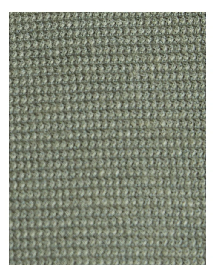 Regal Waffle Long Sleeve Top in Sage Green image 5