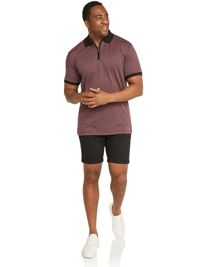 Bennett Jacquard Polo in Pink image 4