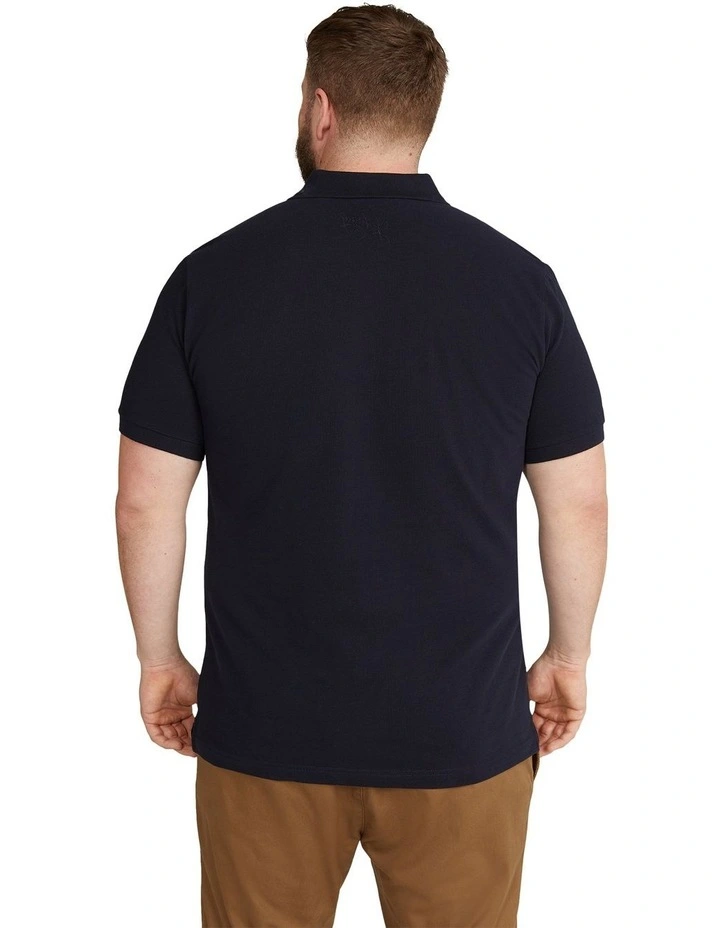 Lester Vertical Stripe Polo in Navy image 2