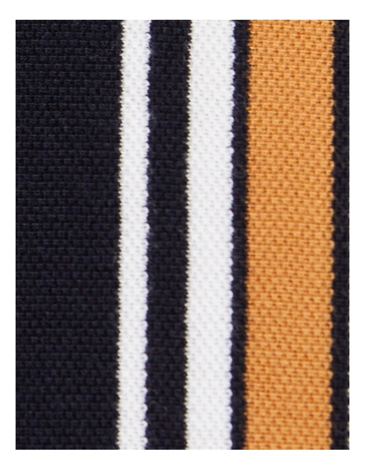 Lester Vertical Stripe Polo in Navy image 5