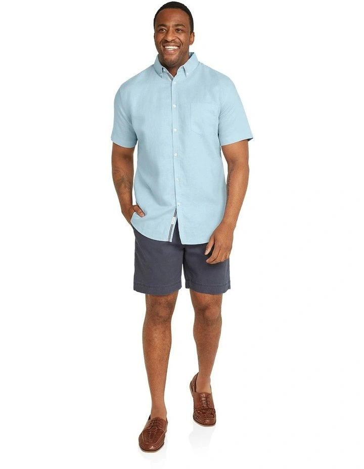 Fresno Linen Shirt in Sky image 4