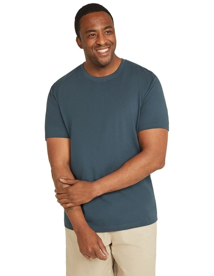 Essential Crew Neck Tee in Peacock image 1