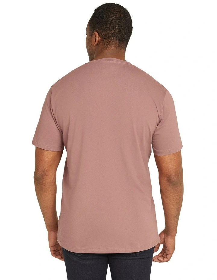 Essential Crew Neck Tee in Rose image 2