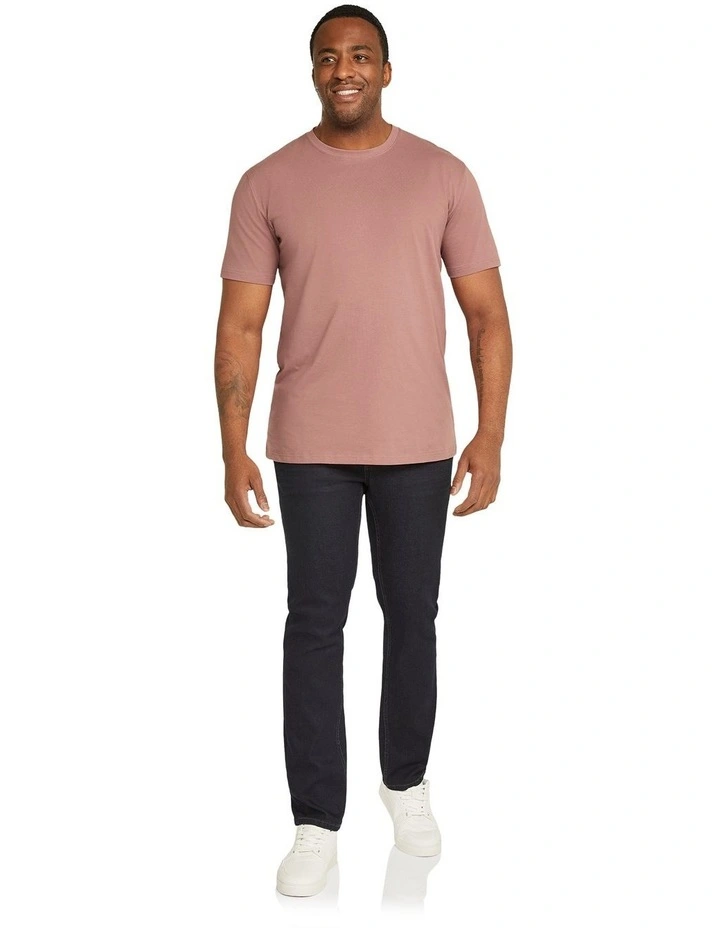 Essential Crew Neck Tee in Rose image 4