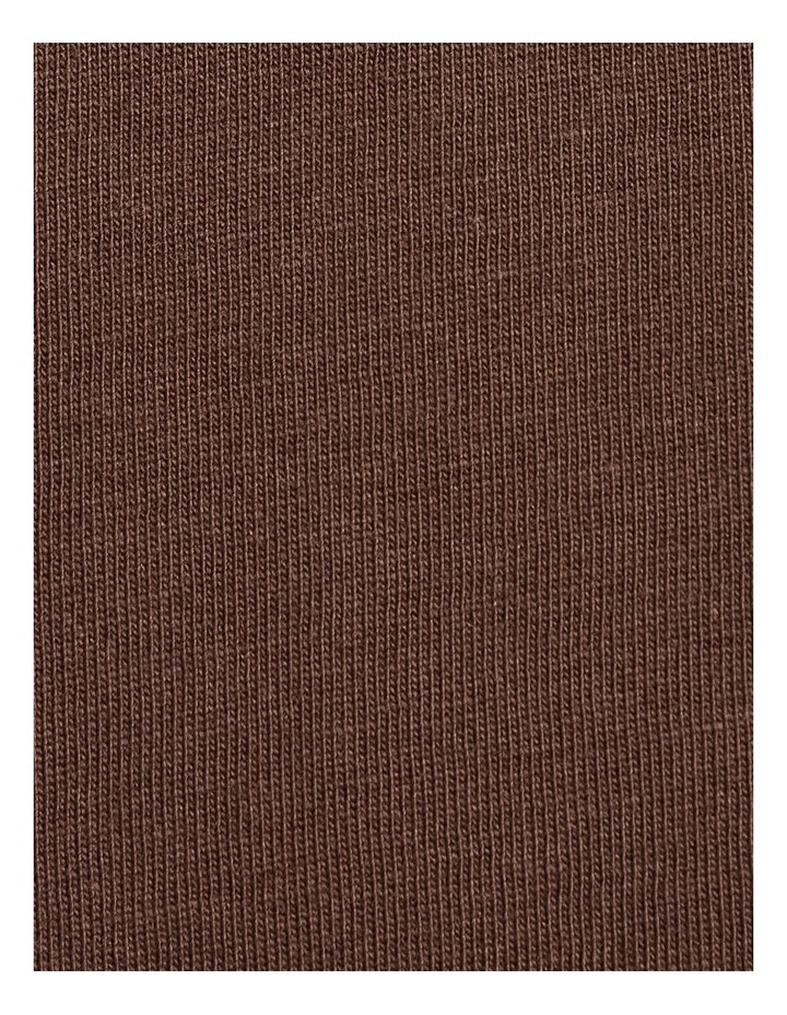 Essential Longline Scoop Tee in Chocolate image 5