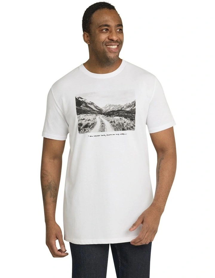 Montage Longline Tee in White image 1