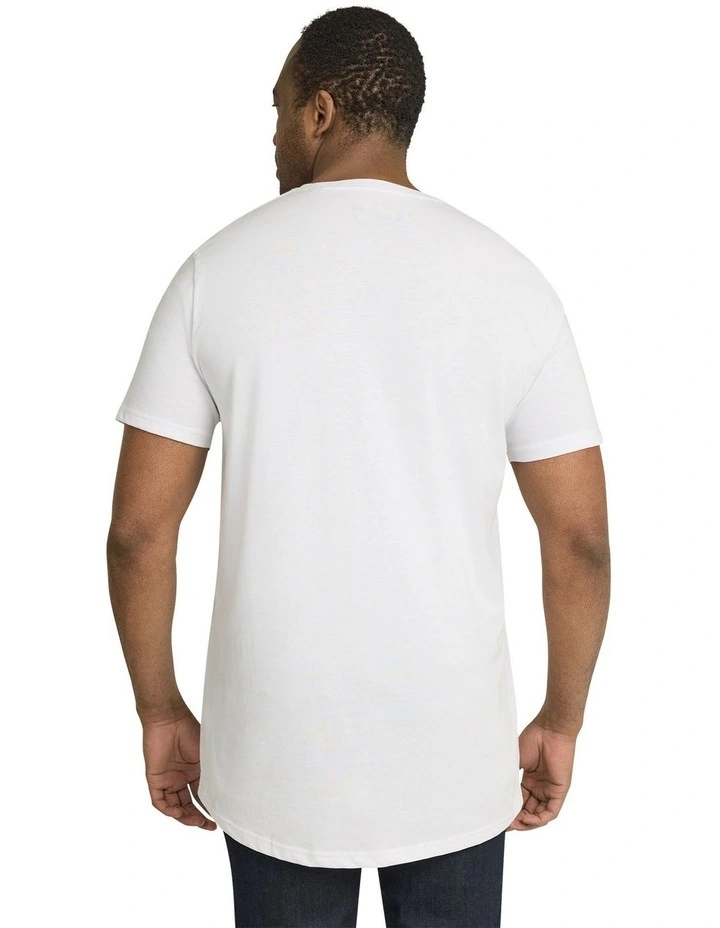 Montage Longline Tee in White image 2
