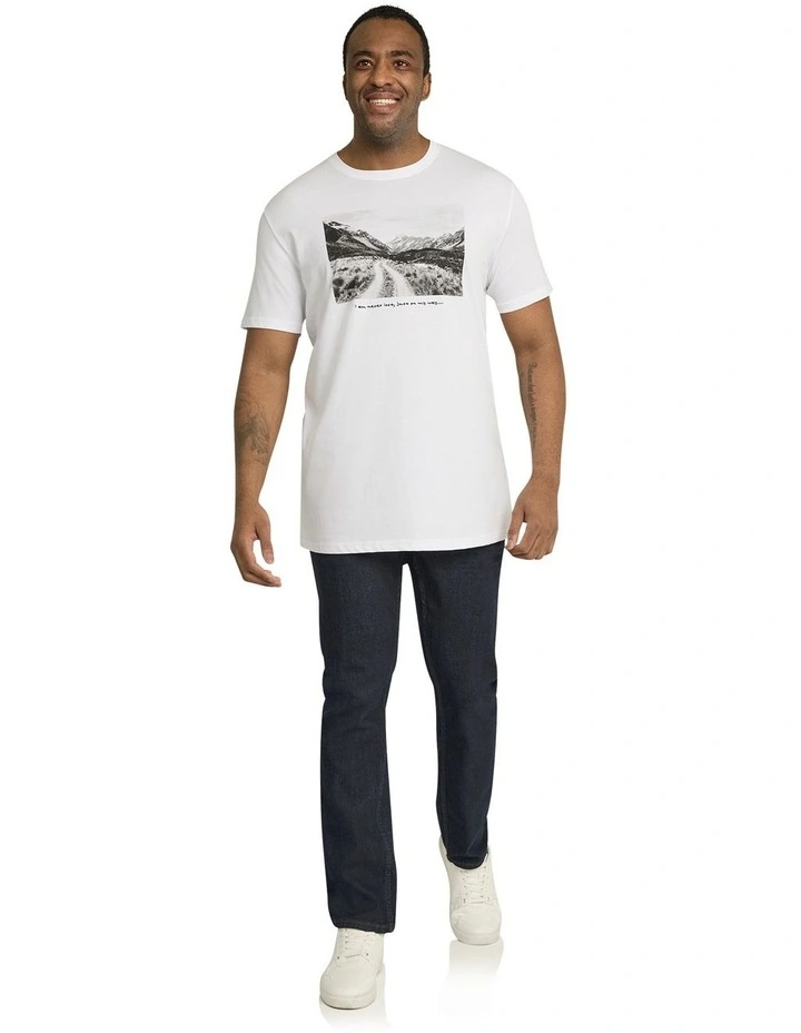 Montage Longline Tee in White image 4
