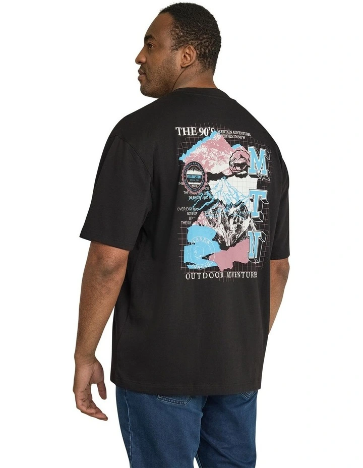 Collage Relaxed Fit Tee in Black image 1