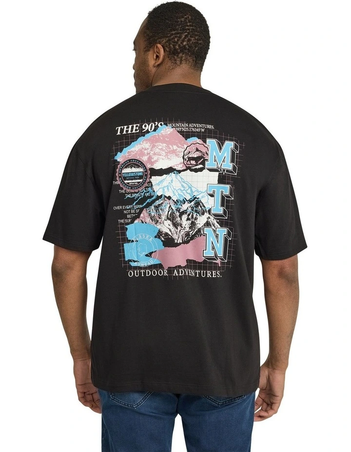 Collage Relaxed Fit Tee in Black image 3