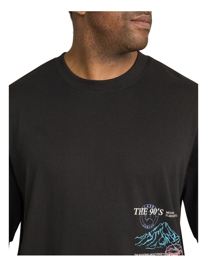 Collage Relaxed Fit Tee in Black image 4