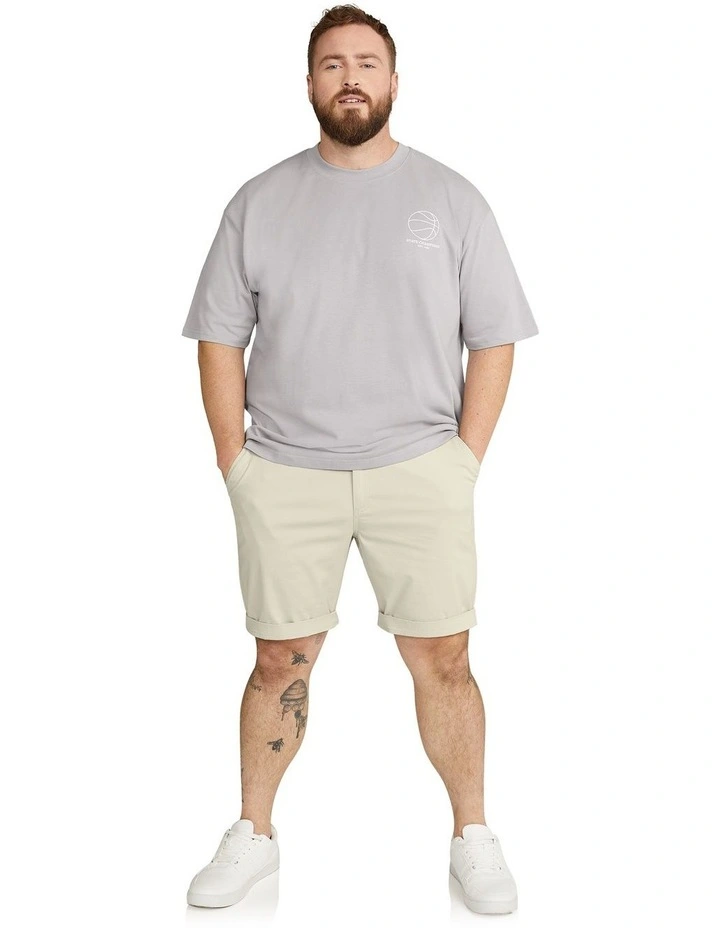 Gibson Stretch Chino Short in Stone image 4