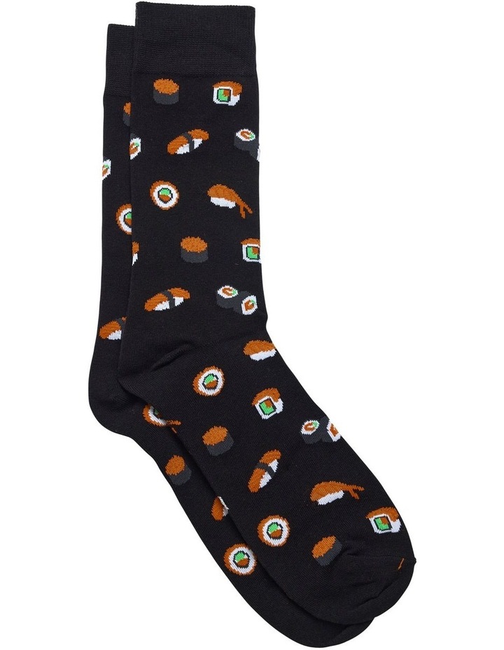 Sushi Fancy Socks in Black