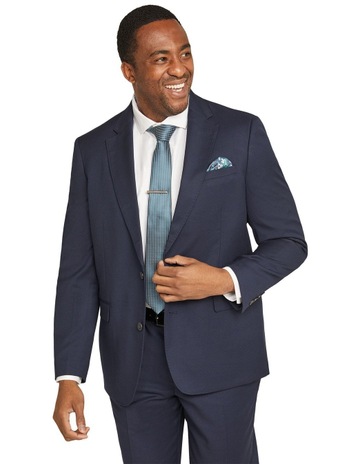 Dalton Stretch Suit Jacket in Navy