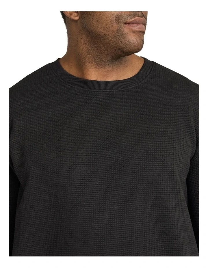 Joseph Jacquard Crew Sweat in Black image 3