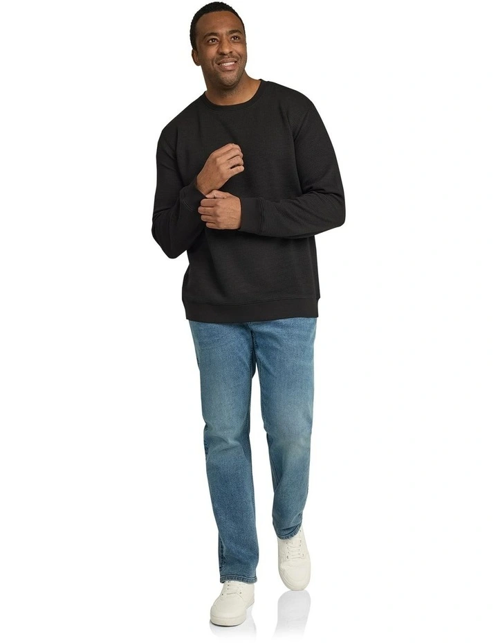 Joseph Jacquard Crew Sweat in Black image 4