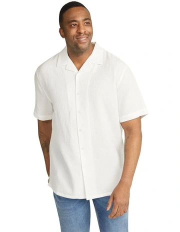Griffen Relaxed Fit Shirt in White