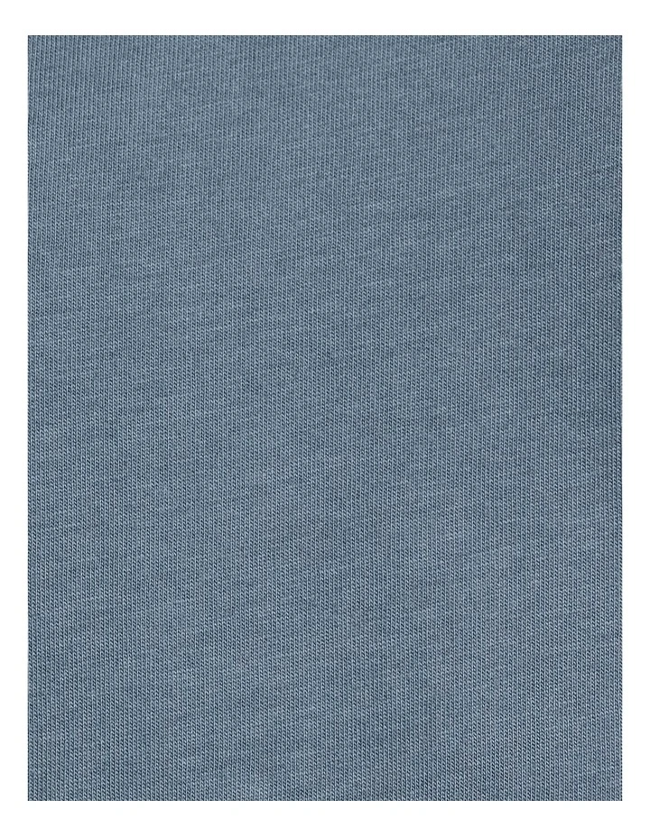 Essential V Neck Tee in Denim Blue image 5