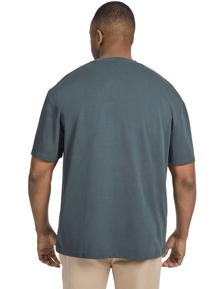 Los Angeles Relaxed Fit Tee in Steel Blue image 2