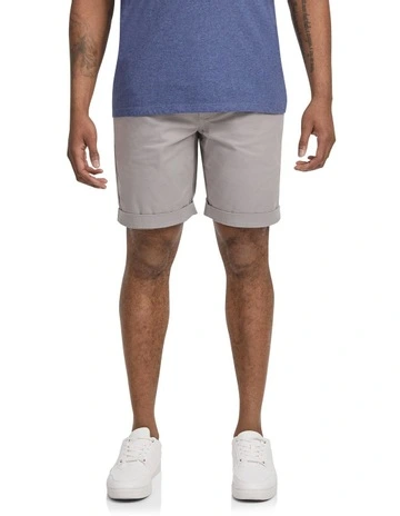 Gibson Stretch Chino Short in Cement