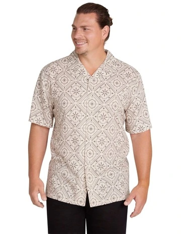 Batik Relaxed Fit Shirt in Chalk