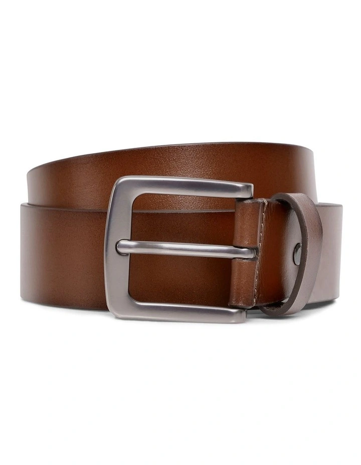 Morgan Genuine Leather Belt in Tan image 1