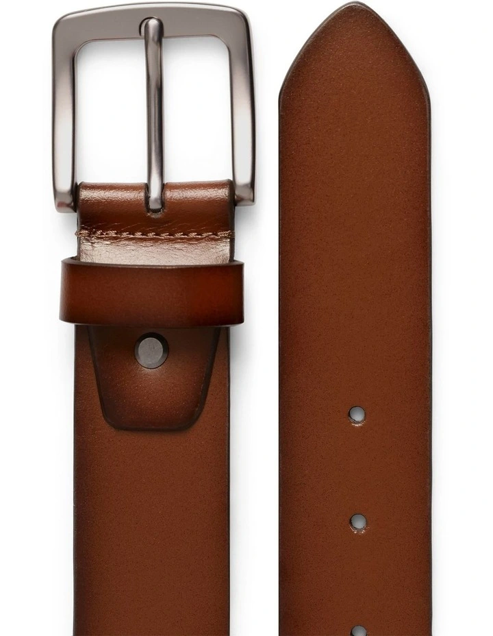Morgan Genuine Leather Belt in Tan image 2