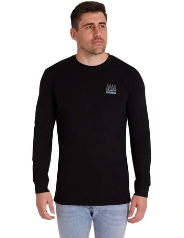 Outdoor Long Sleeve Top in Black