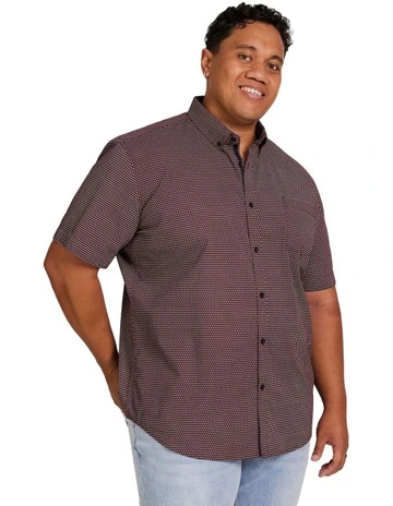 Illusion Stretch Shirt in Cabernet