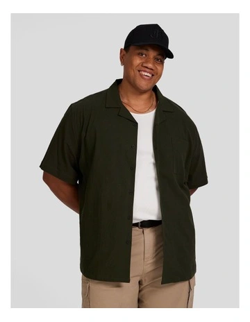 Barnaby Relaxed Fit Shirt in Olive