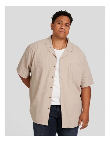 Barnaby Relaxed Fit Shirt in Stone
