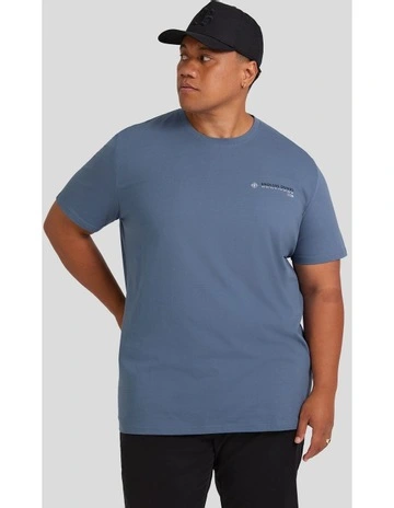 Granite Peak Longline Tee in Vintage Blue