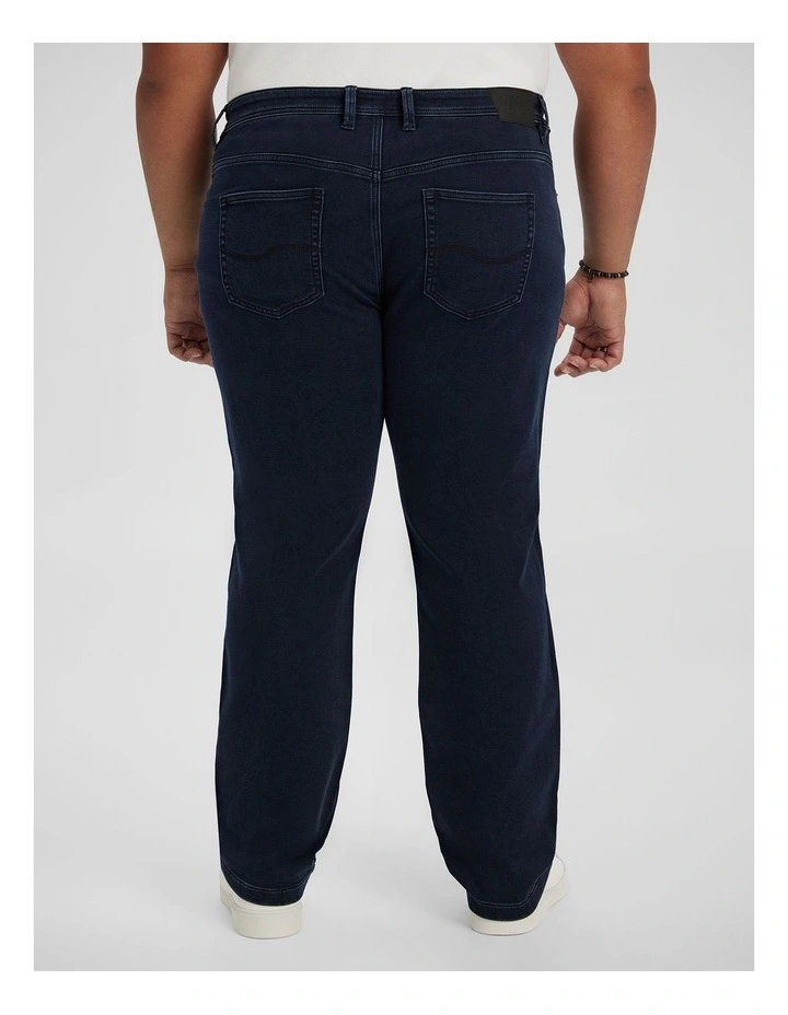 Maison Regular Knit Jean in Navy image 2