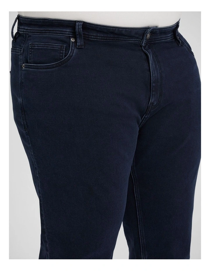 Maison Regular Knit Jean in Navy image 3