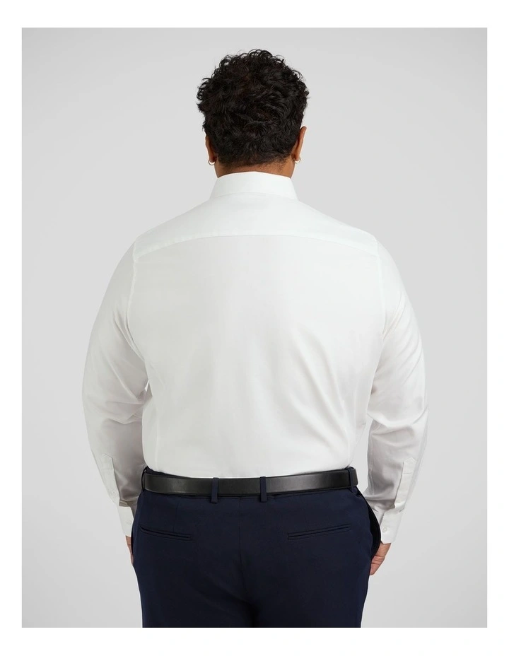 Ace Easycare Twill Dress Shirt in White image 2