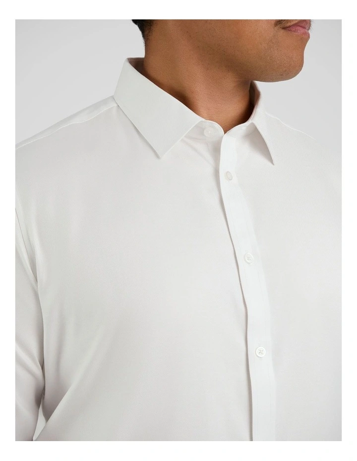 Ace Easycare Twill Dress Shirt in White image 3