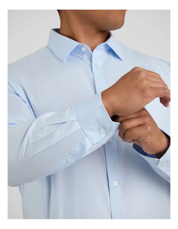Ace Easycare Twill Dress Shirt in Sky image 5